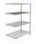 Metro AN546BR 42" W x 24" D Zinc 4 Wire Shelves Super Erecta Add-On Shelving Unit