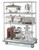 Metro N556LC 48" W x 24" D Chrome Wire 4 Shelves Super Erecta Dolly Truck