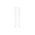 Metro 1252C 12" W x 53.5" H Chrome Stationary Regular Erecta Shelving Upright