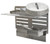 BK Resources GCP-3S-9P 18" Wide Stainless Steel GrillCook Pro Upright Shelf Stand