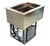 BK Resources E-CP3-1 Stainless Steel Drop-In Cold Food Well - 115 Volts
