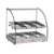 Skyfood FWD2-18G 18.5" W Gray Stainless Steel Base Curved Glass Food Warmer Display Case - 120 Volts