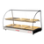 Skyfood FWD2-33-6P 33" W Stainless Steel Base Curved Glass Food Warmer Display Case - 120 Volts