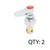 T&S Brass 002712-40NS-M2 Eterna Cartridge Assembly With Spring Check Lever Handle and Red Index