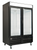 Kelvinator KCHGICM49FB 53.93" W Black Two-Sections Reach-In Merchandiser - 115 Volts