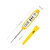 CDN DTT450 2.75" Yellow Stainless Steel Stem High Heat Thin Tip Pocket Thermometer