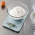 CDN SD1502-BK 15 Lbs. Black Tempered Glass Plastic Housing Rectangular Platform Digital Portion Control Scale