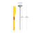 CDN IRT220 8" Stainless Steel Long Stem High Heat Waterproof Thermometer