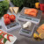 CDN SD2202 22 Lbs. ABS Plastic Housing Stainless Steel Platform Digital Portion Control Scale - 100-240 Volts