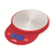 CDN SD1104-R 11 Lbs. Red Round Stainless Steel Platform Digital Scale