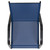 Flash Furniture 4-JJ-303C-NV-GG Navy Textilene Fabric Black Powder Coated Frame Brazos Series Stacking Patio Chair