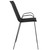 Flash Furniture 2-JJ-092H-GG Black Rectangular Full Back Brazos Series Stacking Patio Barstool
