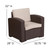 Flash Furniture DAD-SF-113R-CBN-GG 78.532 Chocolate Brown Chair