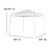 Flash Furniture JJ-GZ88-WH-GG 97.5" H White Pop-Up Canopy Tent