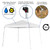 Flash Furniture JJ-GZ88-WH-GG 97.5" H White Pop-Up Canopy Tent