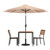 Flash Furniture XU-DG-810060362-UB19BTN-GG 35.25" W x 29.5" H Square Patio Dining Table Set