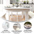 Flash Furniture XA-F-108X40-WH-GG 108" W Antique White Plywood Top Hercules Series Folding Rustic Farm Table