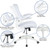 Flash Furniture BL-X-5M-WH-WH-GG 250 Lbs. White Adjustable Height Swivel Task Chair