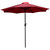Flash Furniture XU-DG-UH3048-UB19BRD-GG 48" W x 30" D Rectangular with Red Umbrella Patio Dining Table Set