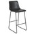 Flash Furniture 2-ET-ER18345-30-GY-GG 300 Lbs. Gray LeatherSoft Seat and Back Bar Stool