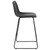 Flash Furniture 2-ET-ER18345-30-GY-GG 300 Lbs. Gray LeatherSoft Seat and Back Bar Stool
