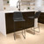 Flash Furniture 2-ET-ER18345-30-GY-GG 300 Lbs. Gray LeatherSoft Seat and Back Bar Stool