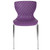 Flash Furniture LF-7-07C-PUR-GG Purple Plastic Back and Seat Chrome Frame Finish Stacking Lowell Chair