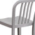Flash Furniture CH-61200-24-SIL-GG 500 Lbs. Silver Galvanized Steel Slat Back Bar Stool