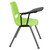 Flash Furniture RUT-EO1-GN-RTAB-GG 880 Lbs. Green Plastic Right Handed Tablet Arm Hercules Series Ergonomic Shell Chair