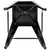 Flash Furniture 4-ET-31320W-30-BK-R-GG 500 Lbs. Black Metal Frame with Wood Seat Indoor Bar Stool