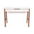 Flash Furniture GC-MBLK60-WH-WAL-GG White Laminate Top with A-Frame Walnut Base Computer Desk