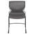 Flash Furniture RUT-438-GY-GG Gray Polypropylene Seat and Full Back Black Powder Coated Metal Sled Base Frame Hercules Series Stacking Chair