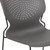 Flash Furniture RUT-438-GY-GG Gray Polypropylene Seat and Full Back Black Powder Coated Metal Sled Base Frame Hercules Series Stacking Chair