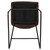 Flash Furniture 2-ET-ER18345-30-DB-GG 300 Lbs. Dark Brown LeatherSoft Seat and Back Bar Stool