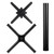 Flash Furniture GC-M-BLK-15-MHG-GG 36" Dia. Mahogany Round X-Base Conference Table