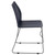 Flash Furniture RUT-498A-NY-GG Navy Blue Plastic Seat and Back Gray Powder Coated Metal Sled Base Frame Hercules Series Stacking Chair
