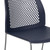 Flash Furniture RUT-498A-NY-GG Navy Blue Plastic Seat and Back Gray Powder Coated Metal Sled Base Frame Hercules Series Stacking Chair