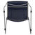Flash Furniture RUT-498A-NY-GG Navy Blue Plastic Seat and Back Gray Powder Coated Metal Sled Base Frame Hercules Series Stacking Chair