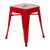 Flash Furniture ET-BT3503-18-RED-GG 250 Lbs. Red Welded Metal Stackable Square Stool
