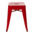 Flash Furniture ET-BT3503-18-RED-GG 250 Lbs. Red Welded Metal Stackable Square Stool