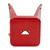Flash Furniture ET-BT3503-18-RED-GG 250 Lbs. Red Welded Metal Stackable Square Stool