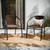 Flash Furniture 2-TLH-037-DK-BN-GG 352 Lbs. Medium Brown Ratan with Metal Frame Stack Chair