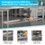 Flash Furniture NH-GU-3072-GG 67" W x 24" D Under Shelf