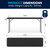 Flash Furniture RB-1872-BK-GG 70.8" W Black Plastic Laminated Top Rectangular Training Folding Table