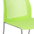Flash Furniture RUT-498A-GN-GG Green Plastic Seat and Back Gray Powder Coated Metal Sled Base Frame Hercules Series Stacking Chair