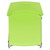 Flash Furniture RUT-498A-GN-GG Green Plastic Seat and Back Gray Powder Coated Metal Sled Base Frame Hercules Series Stacking Chair