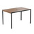 Flash Furniture XU-DG-UH3048-GG 30" W Faux Teak with Umbrella Hole Outdoor Dining Table