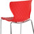 Flash Furniture LF-7-07C-RED-GG Red Plastic Back and Seat Chrome Frame Finish Stacking Lowell Chair