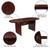 Flash Furniture GC-TL1035-MHG-GG Mahogany 6 Foot Smooth Laminate Top Conference Table