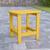 Flash Furniture JJ-T14001-YLW-GG 18.75" W Yellow Rectangular Charlestown Adirondack Side Table